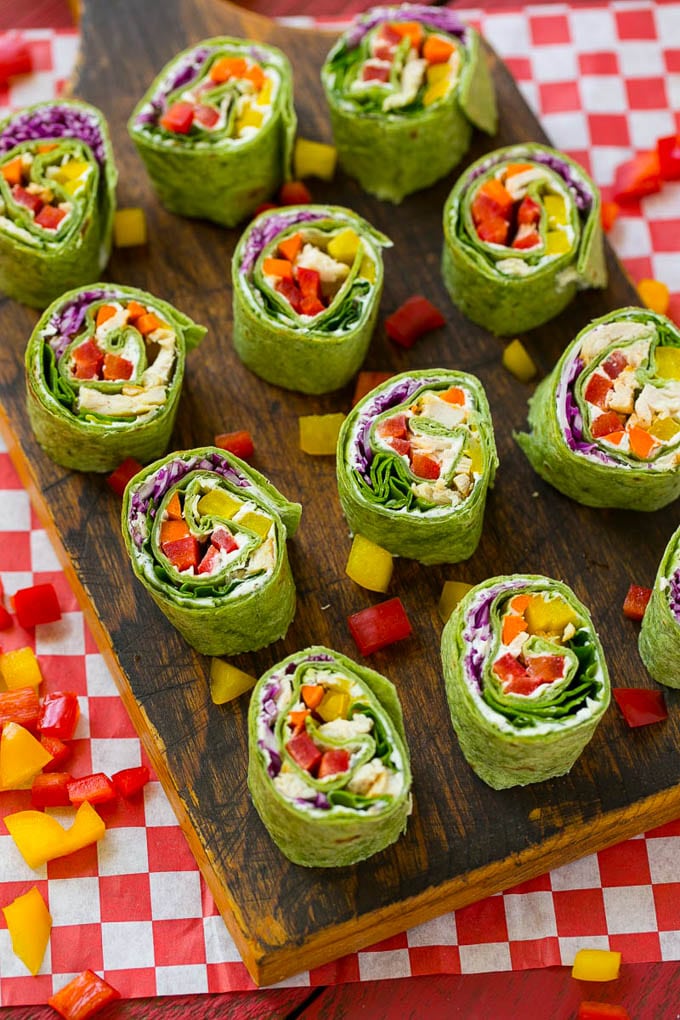 Nutritious Rainbow Veggie Pinwheels: Healthy Snack for Kids & Adults